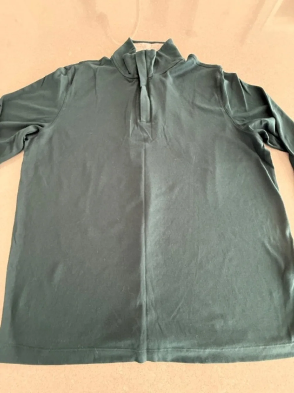 Men's XL Banana Republic Luxury Touch Half-Zip Green 1/4 Zip Shirt Barely worn